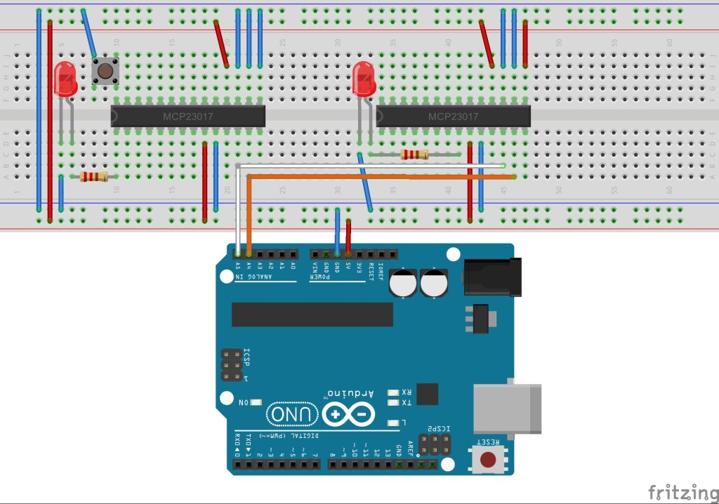 Mcp23017 e so схема